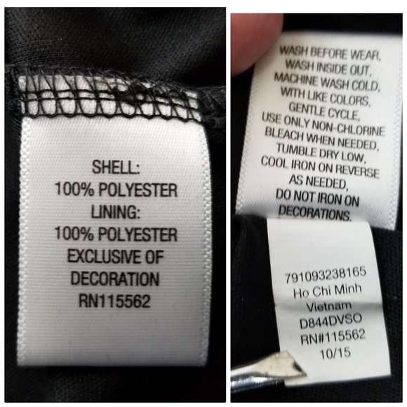 D-Signed Descendants Moto Jacket Black Dress Sleeveless Junior L 14/16 2-Pc Set - Picture 10 of 10